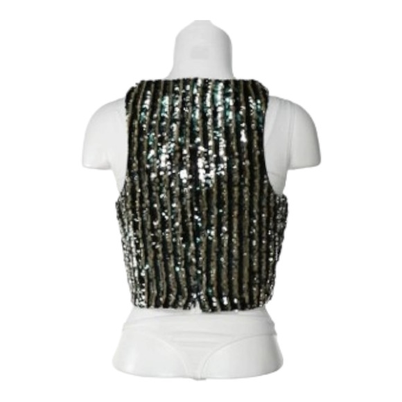 Tularosa Belinda Sequin Crop Top – Multi Women’s Size: Small - Picture 4 of 11